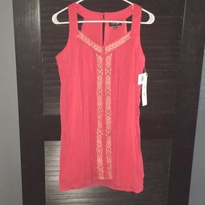 coral sun dress